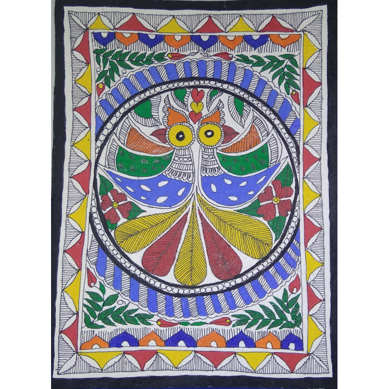 Madhubani Birds Painting
